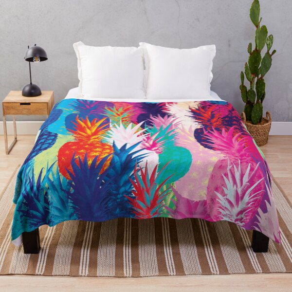 Item preview, colorful pineapple design designed and sold by pineappledizajn.