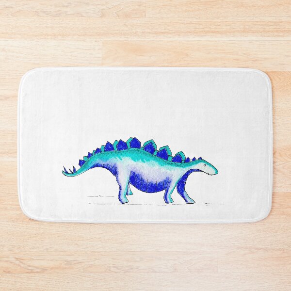Item preview, Blue Stegosaurus Dinosaur Watercolour Print for Kids designed and sold by Maddy Bennett.