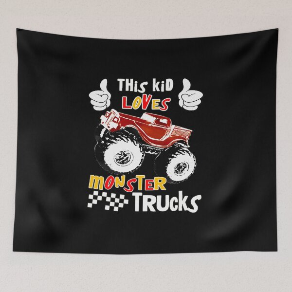 Item preview, This Kids Loves Monster Trucks  designed and sold by Sibell8869.