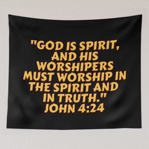 Item preview, Bible Verse John 4:24 designed and sold by Prayingwarrior.