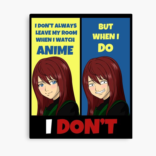 Relatable childhood anime meme Canvas Print for Sale by MemeSpecialists