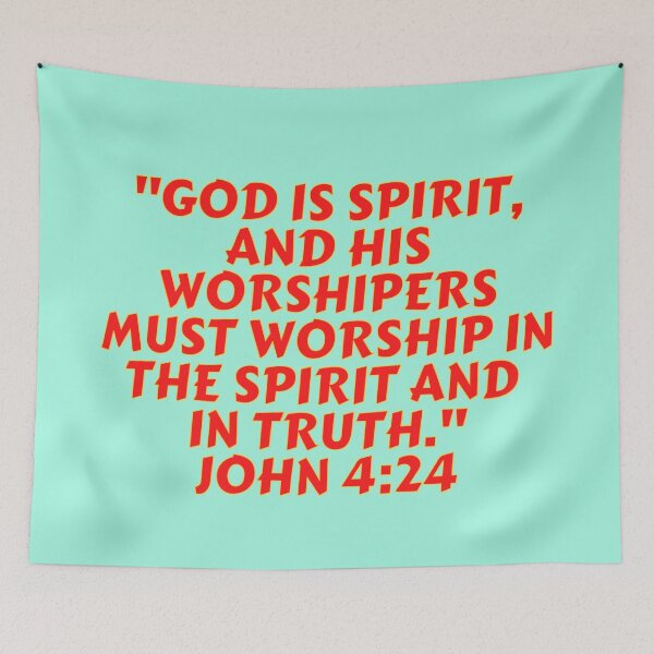 Item preview, Bible Verse John 4:24 designed and sold by Prayingwarrior.