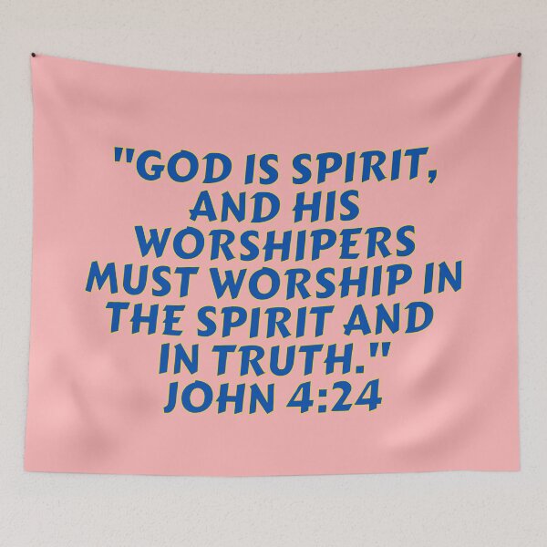 Item preview, Bible Verse John 4:24 designed and sold by Prayingwarrior.