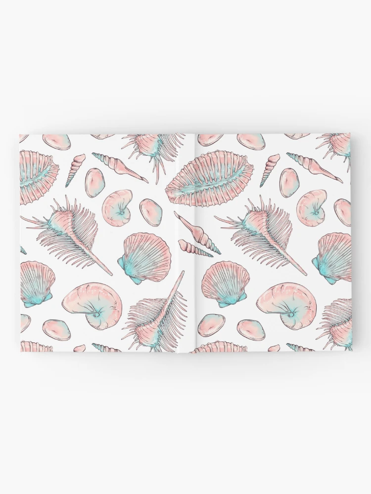 Thumbnail 2 of 3, Journal, Seashells Sumer pattern designed and sold by Milatoo.