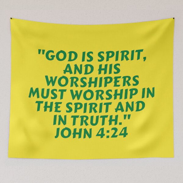 Item preview, Bible Verse John 4:24 designed and sold by Prayingwarrior.