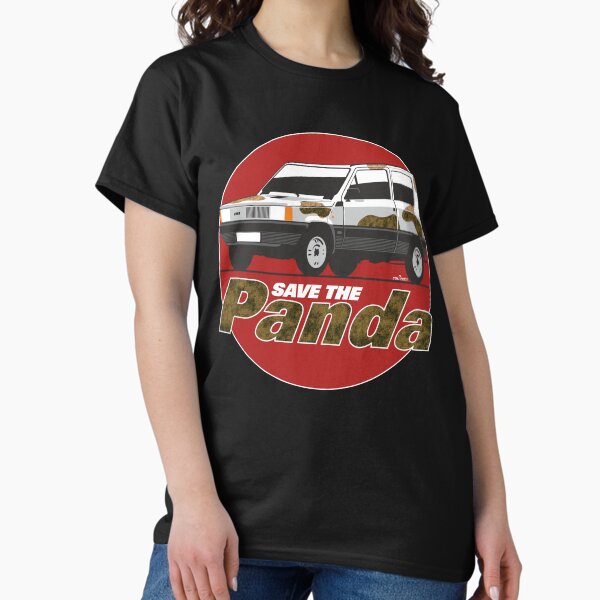 Vista previa del artículo con la obra «¡Salven al (Fiat) Panda!», diseñado y vendido por car2oonz.