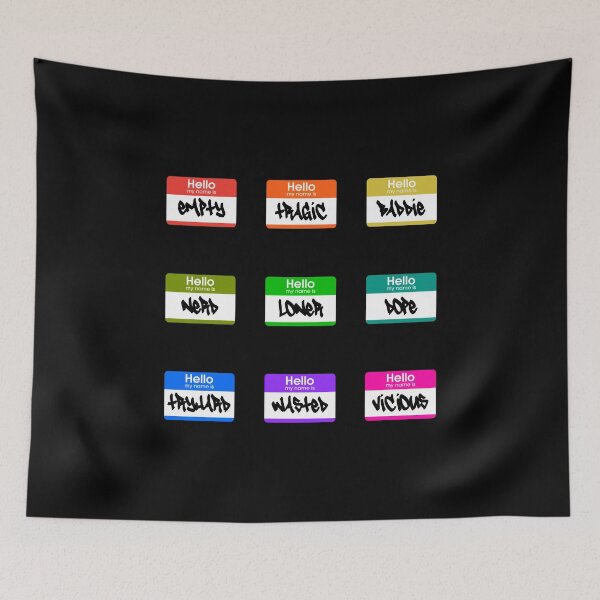 Item preview, Name Tags Rainbow Value Pack 6 designed and sold by everything4eva.