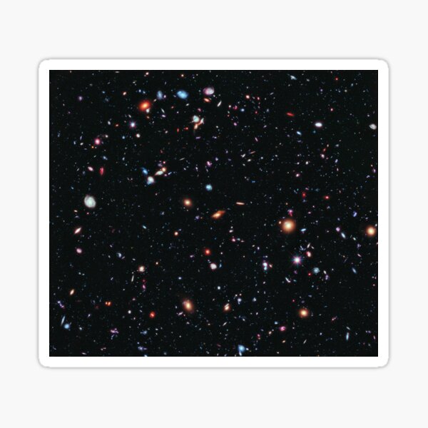 Hubble Extreme Deep Field Image of Outer Space Sticker