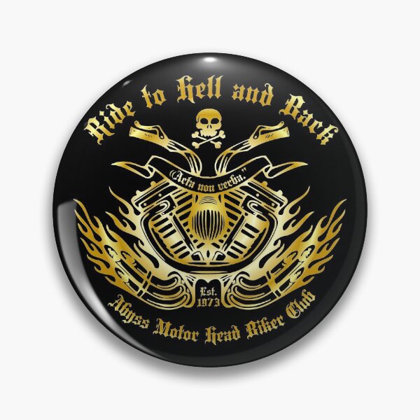 Item preview, Ride to hell and back motorcycle gothic gold design. designed and sold by angelisart.