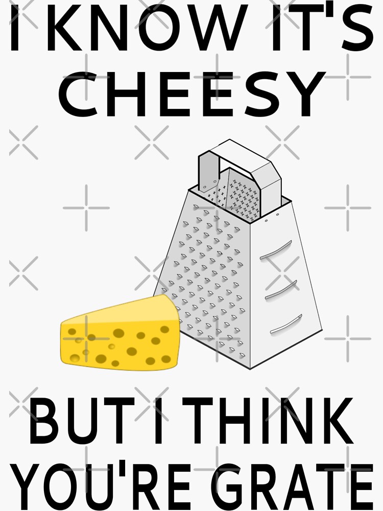 I Know It's Cheesy But I Think You're Grate by coolfuntees