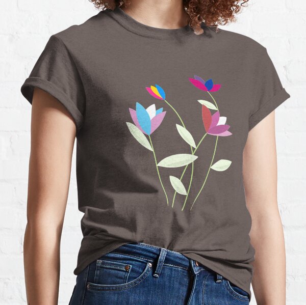 minimalist pride flowers Classic T-Shirt