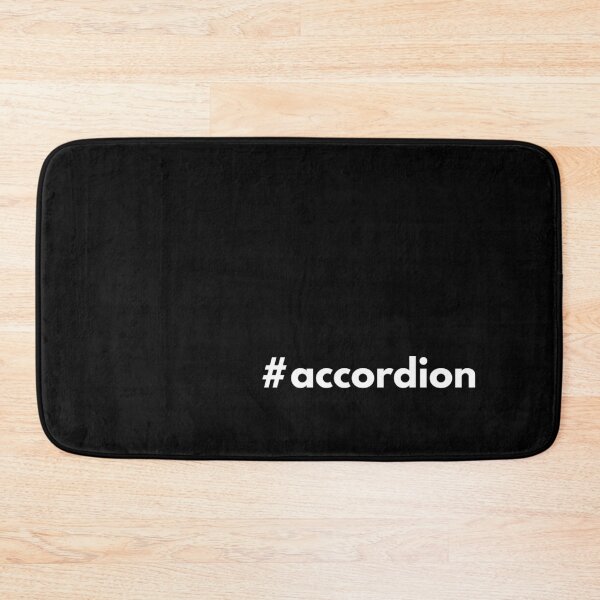 Item preview, Hashtag accordion designed and sold by HashtagZone.