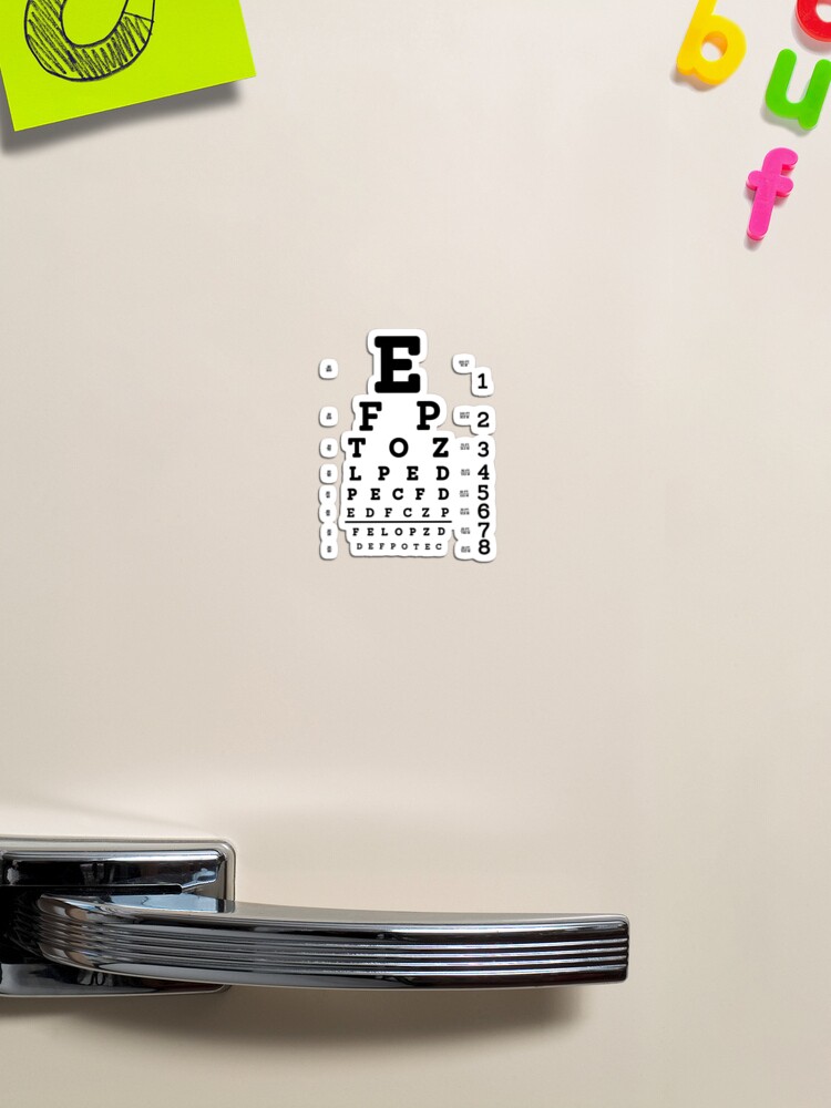 Snellen Eye Chart Poster for Sale by allhistory