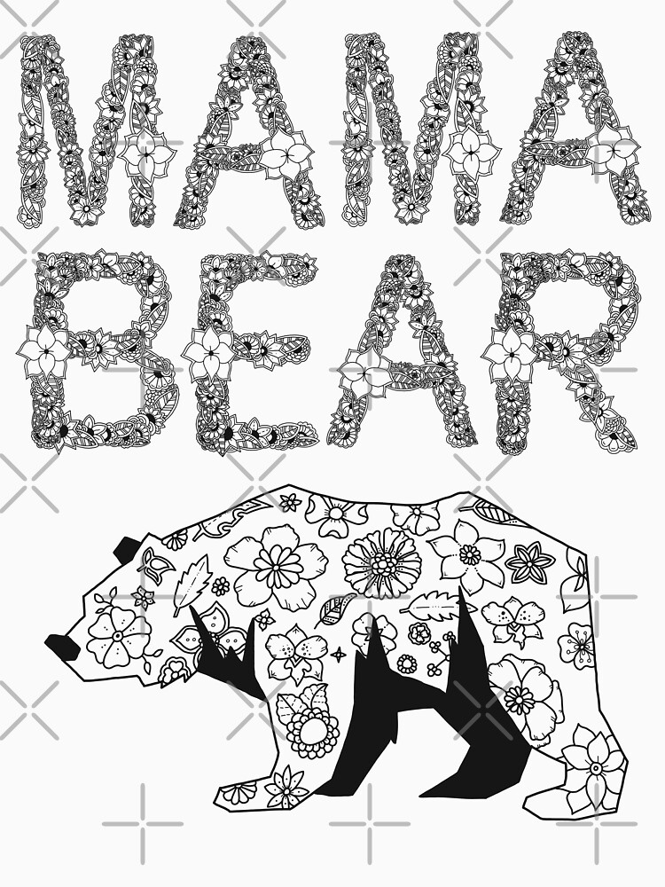 Floral mama bear shirt, Mama bear shirt, Flower bear shirt, Floral