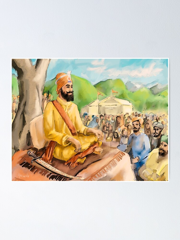 Print Poster Picture Sikh Sikhism Life Frame Siri Guru Gobind Singh Ji 