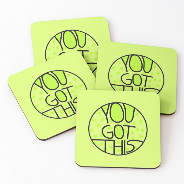 Item preview, You Got This, Motivational And Encouraging Green Quote designed and sold by Barolina.