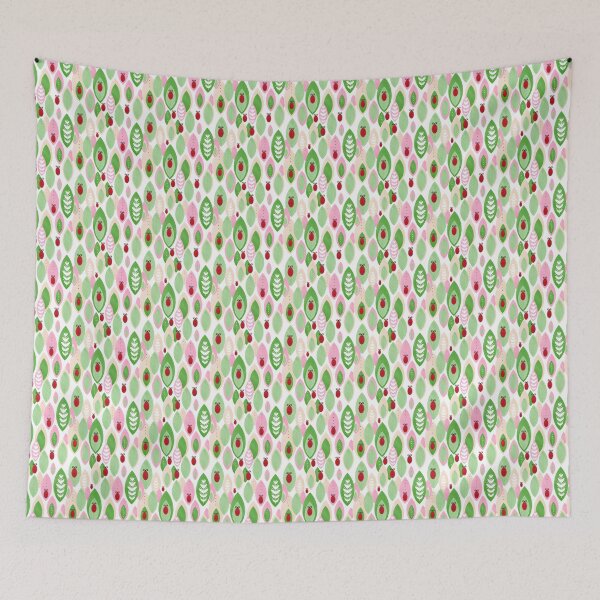 Item preview, Ladybugs and Leaves designed and sold by KrisInStitches.