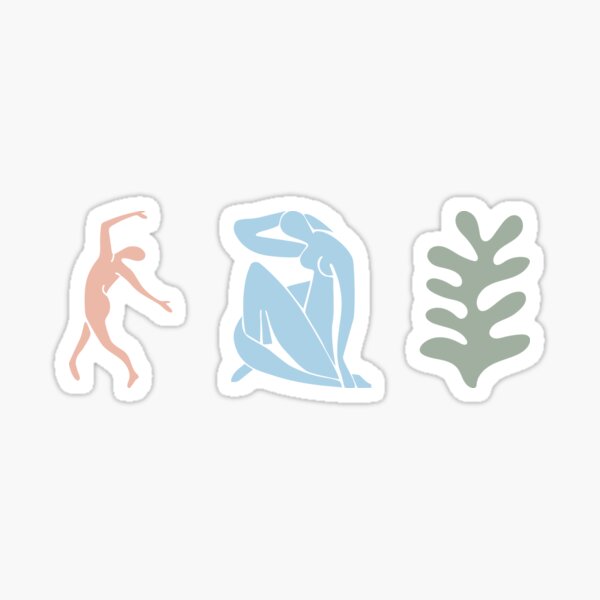 Item preview, Henri Matisse Nude, Paper Decoupes Art green blue red, Matisse Cutout's designed and sold by re-make-.