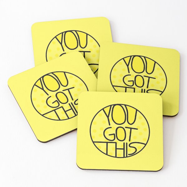 Item preview, You Got This, Motivational And Encouraging Yellow Quote designed and sold by Barolina.