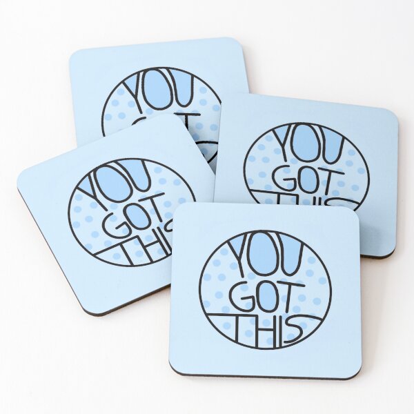 Item preview, You Got This, Motivational And Encouraging Blue Quote designed and sold by Barolina.