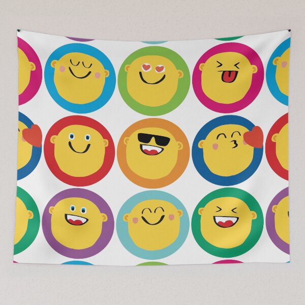 Item preview, A Whole Band of Smiley Faces designed and sold by iscaStudioArt.
