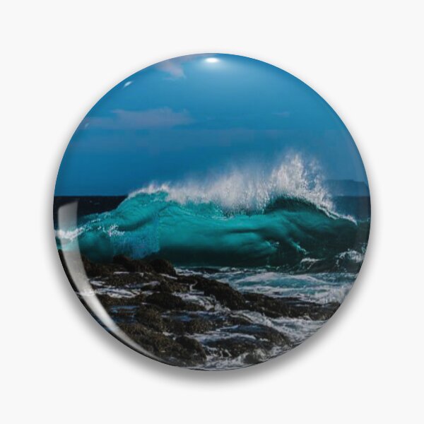 Item preview, Blue ocean blue waves blue beach summer waves  designed and sold by Mayuri Juyal.