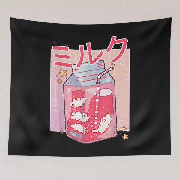 Artikelvorschau, Funny Retro 90s Soft Grunge Japanese Kawaii Strawberry Milk T-Shirt entworfen und verkauft von Lukifo-Mana.