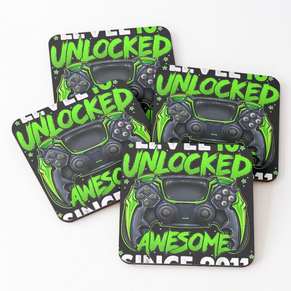Aperçu de l'œuvre Level 10 Unlocked Awesome Since 2011 10th Birthday Gaming T-Shirt créée et vendue par Lukifo-Mana.