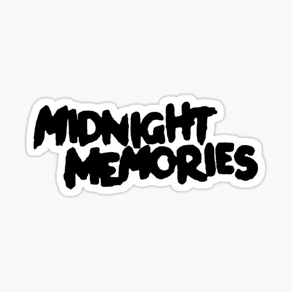 Midnight Memories One Direction Logo Sticker For Sale By Carmens World Redbubble