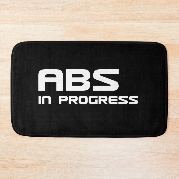 Item preview, Abs in progress text based design quote white mask designed and sold by wiggy38.