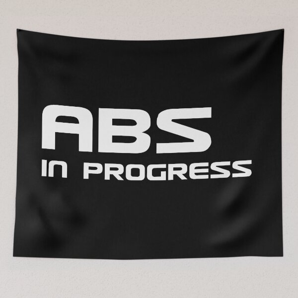 Item preview, Abs in progress text based design quote white mask designed and sold by wiggy38.