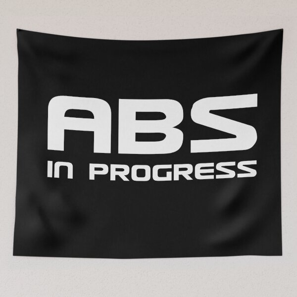 Item preview, Abs in progress text based design quote white designed and sold by wiggy38.