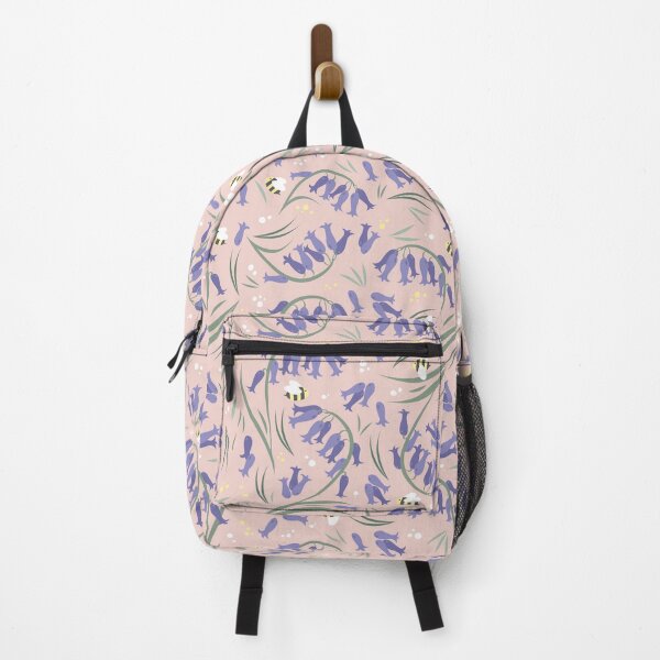 Item preview, Bluebells and bumblebees - Pink designed and sold by elle berry.