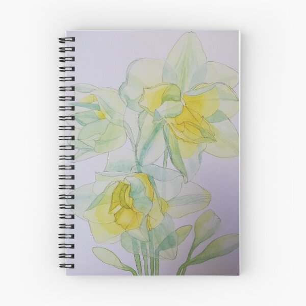 Item preview, Daffodils in the sun watercolor painting  designed and sold by esvb.