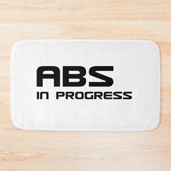 Item preview, Abs in progress text based design quote white mask designed and sold by wiggy38.