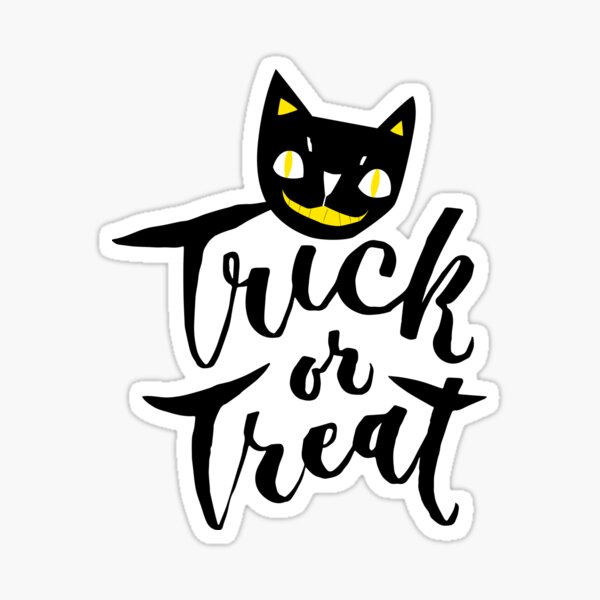 free trick or treat hand lettering printable