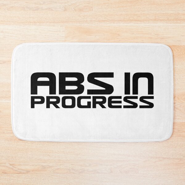 Item preview, Abs in progress text based design quote black designed and sold by wiggy38.