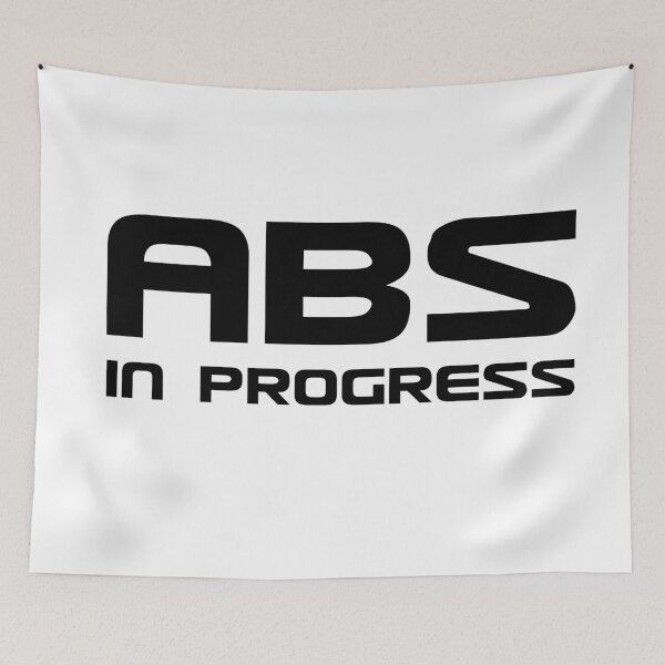 Item preview, Abs in progress text based design quote black designed and sold by wiggy38.