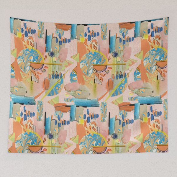 Item preview, mixed media abstract pattern designed and sold by cemreyigitsahin.