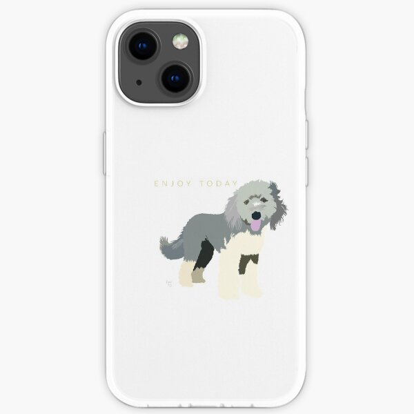 Old English Sheepdog Art iPhone Soft Case