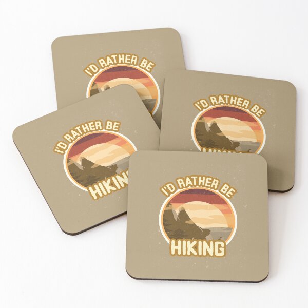 Item preview, I'd rather be hiking_Outdoors Mountain Nature Lover Gift designed and sold by mayamay0.