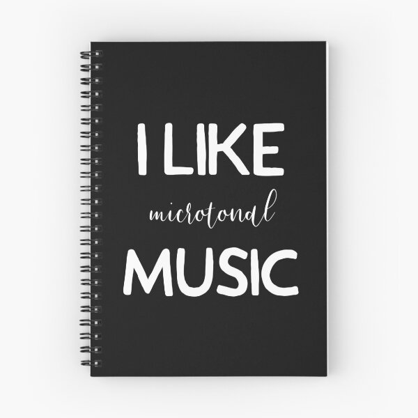 Aperçu de l'œuvre J'aime la musique microtonale créée et vendue par DesignsofNote.