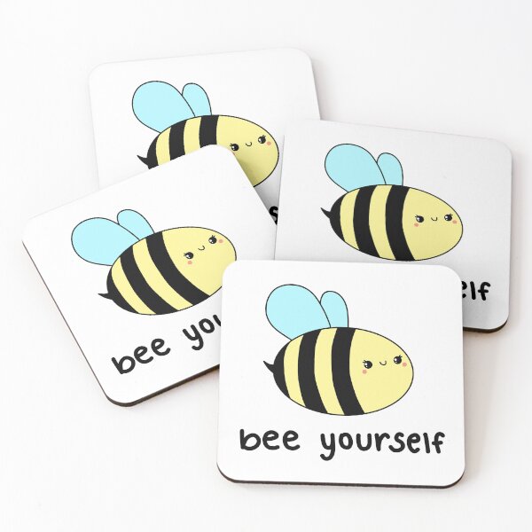 Item preview, cute wholesome bee - bee yourself designed and sold by MirkasDesign.