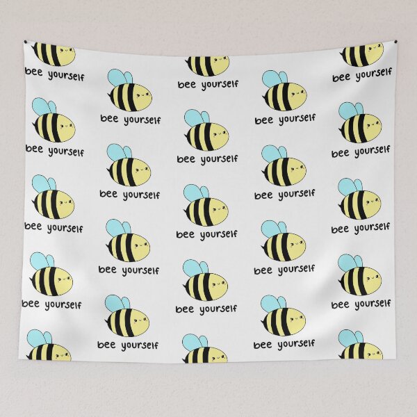 Item preview, cute wholesome bee - bee yourself designed and sold by MirkasDesign.