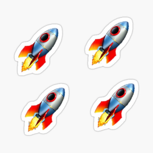 "rocket emoji" Sticker for Sale by Rain R Redbubble