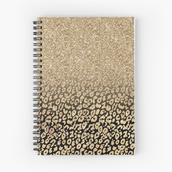 Item preview,  black Leopard Print Gold Glitter Ombre designed and sold by InovArtS.