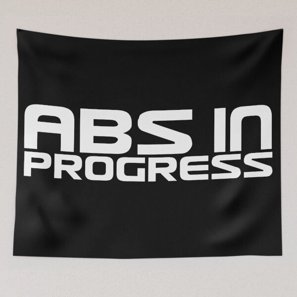 Item preview, Abs in progress text based design quote white designed and sold by wiggy38.