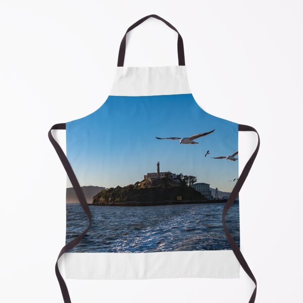 Item preview, Alcatraz Island Prison during sunset with Albatros brids designed and sold by Artsy Boulevard.