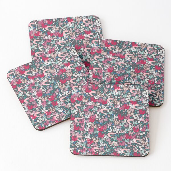 Item preview, Shrimp Pattern on Grey Background designed and sold by kapotka.