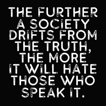 Artwork thumbnail, George Orwell Quote Truth by DesignsofNote
